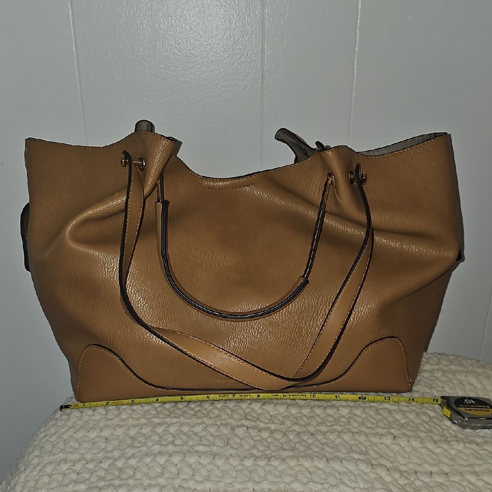 Chic Tan Tote Bag by Sondra Robers Squared